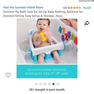 💥 Bath Seat for Sit-Up Baby Bathing 💥